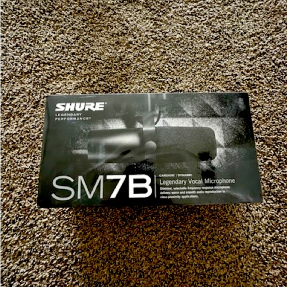 Shure - SM7B Legendary Vocal Microphone, New in Box